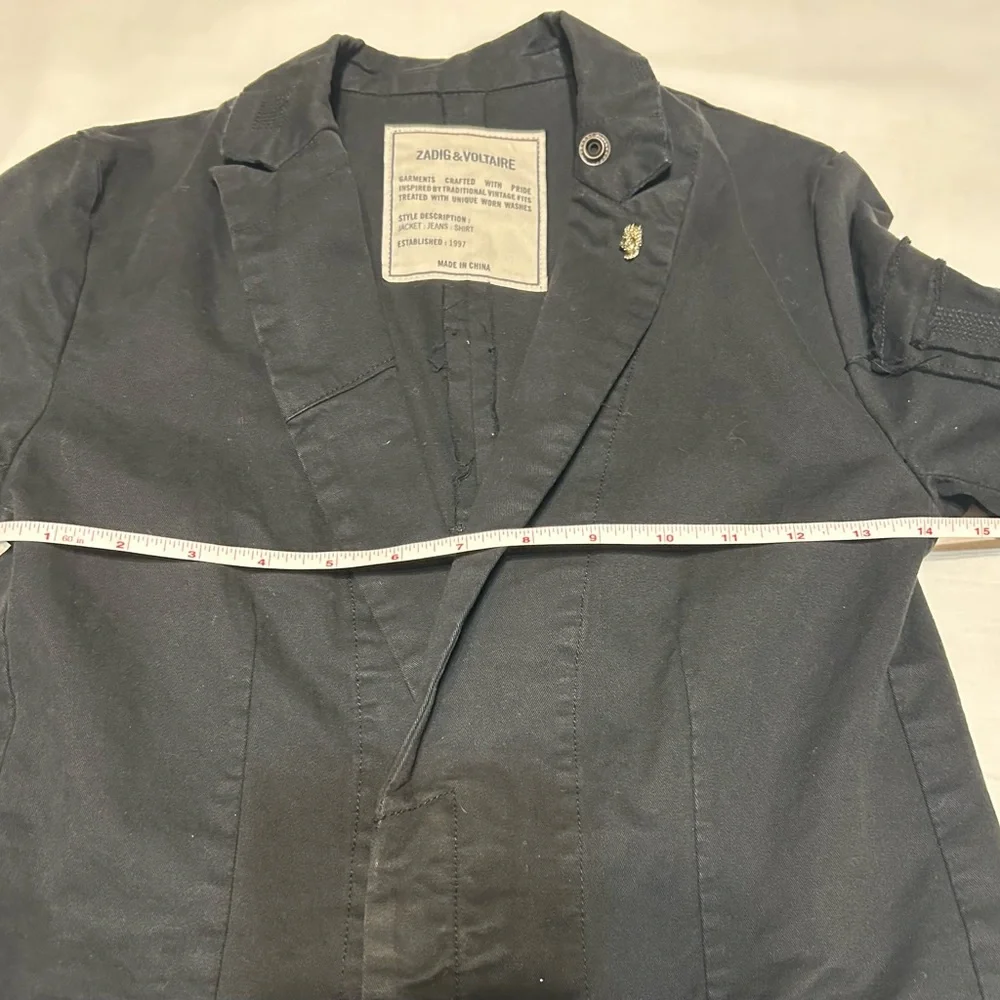 Zadig & Voltaire Virginia Grunge Military Skull Utility Jacket - Picture 10 of 11